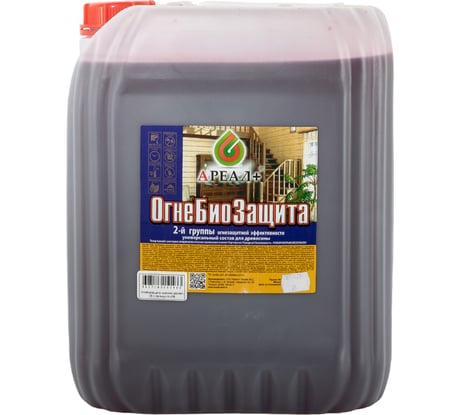 Огнебиозащита Ареал+ красное дерево 20 л А-458