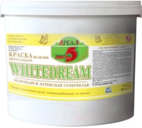 Супербелая краска для стен и потолков Ареал+ WHITEDREAM 5 звезд ВД-АК 0204 ведро 10 л А-051