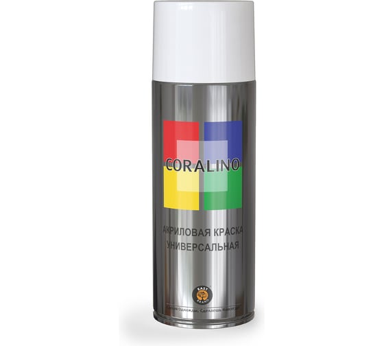 Аэрозольная краска CORALINO RAL9003 520 мл, 200 г, Белый Матовый С19503 1