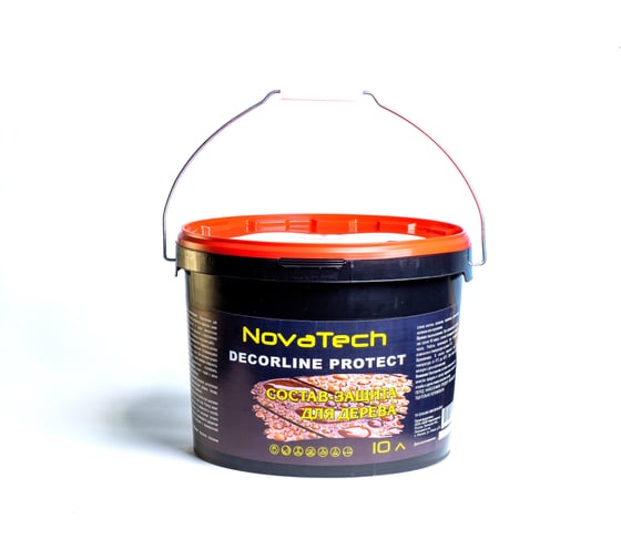 Защитный бесцветный состав NovaTech для дерева 10л. 000001537