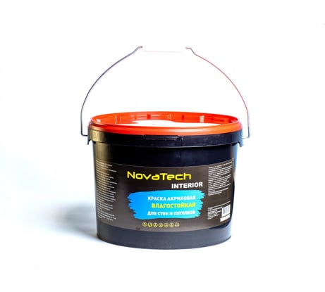 Интерьерная краска NovaTech Interior для стен и потолков 3 кг. 000000309
