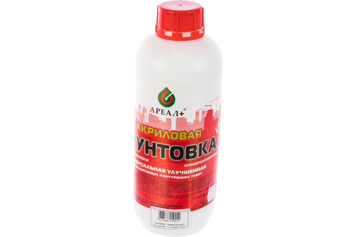 Универсальная грунтовка Ареал+ улучшенная 1 л А-361 - выгодная цена ...