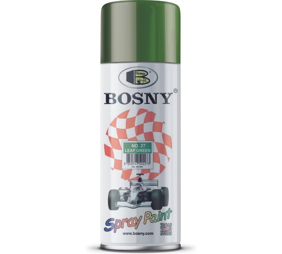 Универсальная краска Bosny зеленый лист RAL6018 27