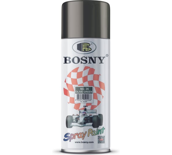 Универсальная краска Bosny зеленый оливковый RAL6003 26