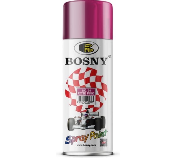 Аэрозольная краска Bosny розовый RAL4003 30