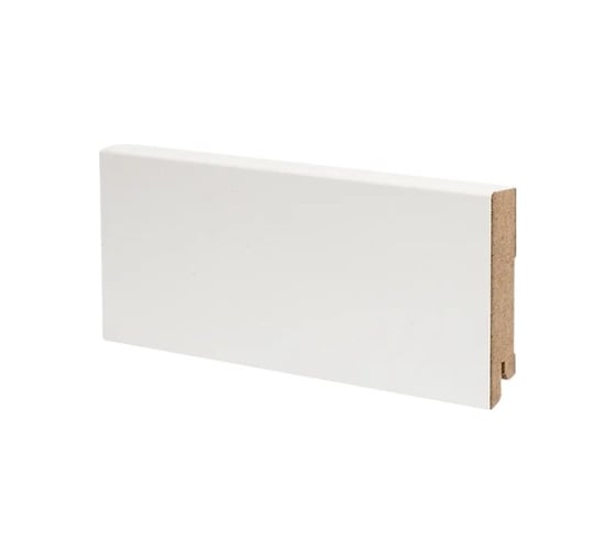 Плинтус напольный Deartio МДФ Деартио U 106-80 Белый 80x16x2050 мм P.1.1.06.1.80.16.D