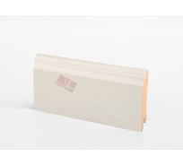 Плинтус напольный Deartio МДФ Деартио U 126-80 RAL 9010 кремовый 80x16x2050 мм P.1.1.26.2.80.16.D