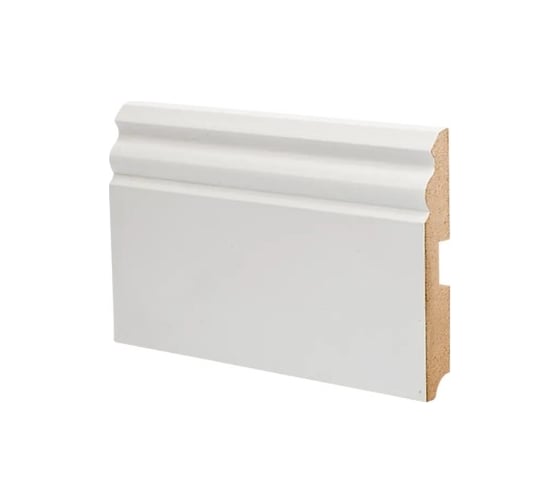 Плинтус напольный Deartio МДФ Деартио U 105-120 Белый 120x18x2050 мм P.1.1.05.1.120.18.D 1