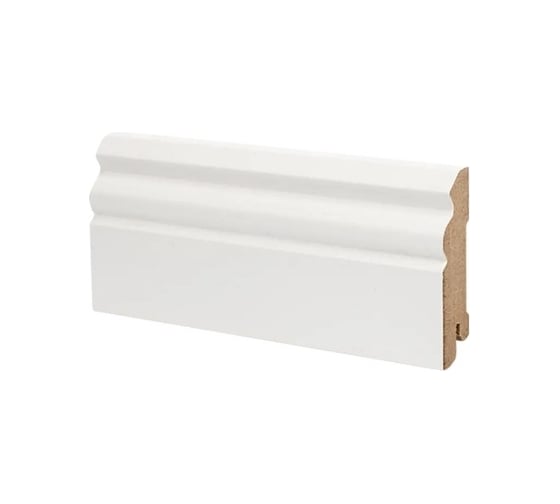 Плинтус напольный Deartio МДФ Деартио U 105-80 Белый 80x16x2050 мм P.1.1.05.1.80.16.D 1