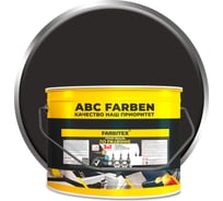 Грунт-эмаль по ржавчине 3в1 Farbitex черный (10 кг) 4300014000