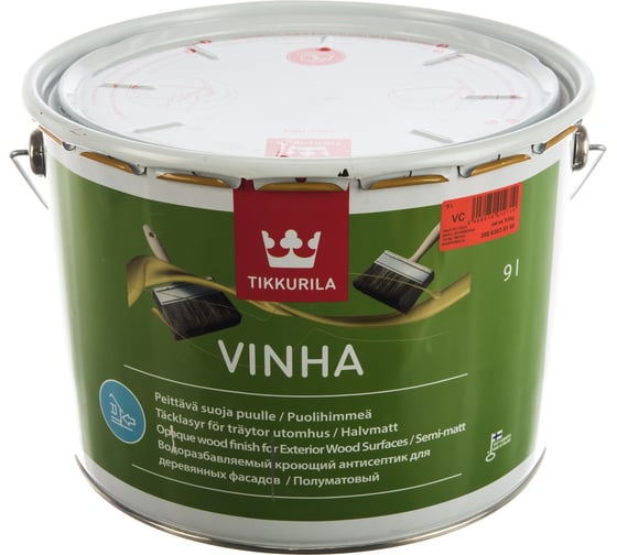 Фасадный антисептик TIKKURILA винха база с 9 л 22212