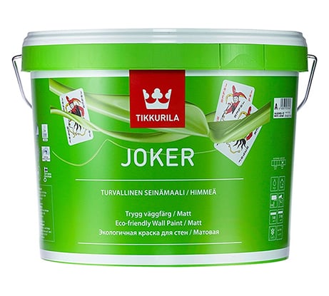 Интерьерная краска TIKKURILA джокер база с 9 л моющаяся 22209