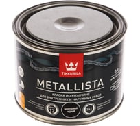 Краска по ржавчине TIKKURILA 3 в 1 metallista молотковая черная 0,4 л 203636