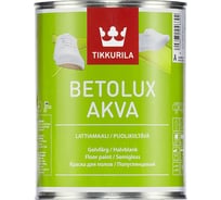 Краска для пола TIKKURILA бетолюкс аква база с 0,9 л полиуретано-акрилатная 26149