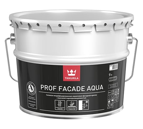 Фасадная краска Tikkurila prof facade aqua база с 9 л 27356 700001157
