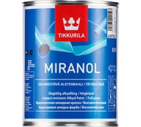 Алкидная эмаль TIKKURILA миранол тиксотропный база с 9 л глянц. 22220