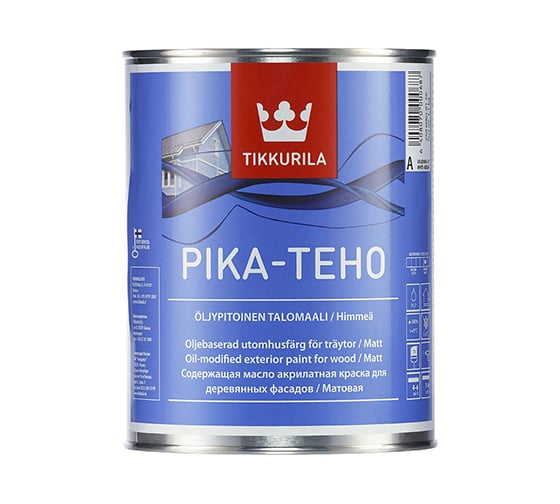 Акрилатная краска по дереву TIKKURILA пика-техо база с 2,7 л с добавлением масла 22194 1