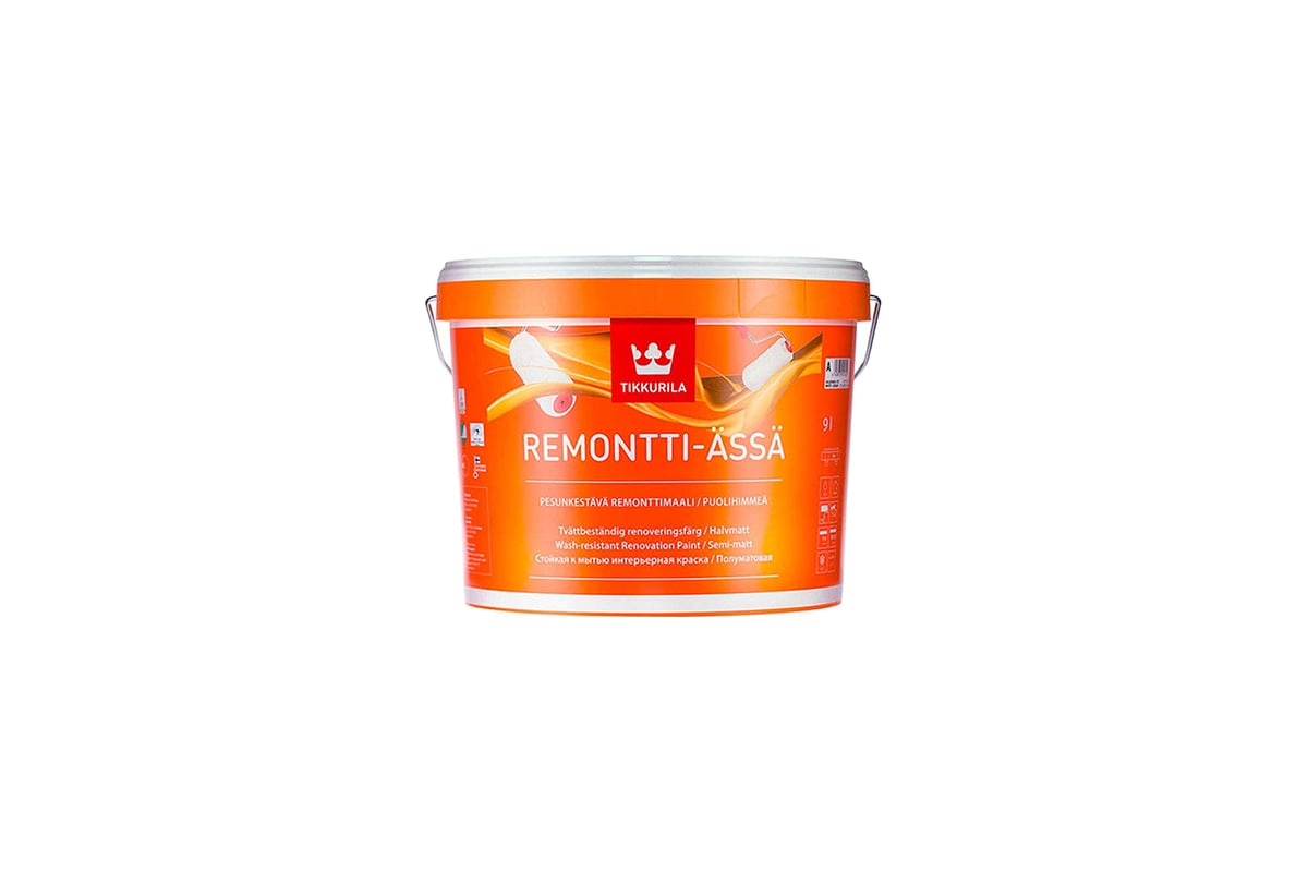 Краска интерьерная Tikkurila Remontti Assa база С 9 л