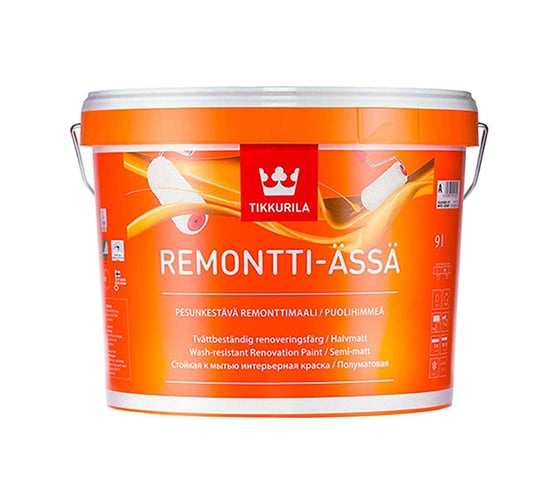 Акрилатная краска TIKKURILA ремонти-ясся база с 9 л п/матов. 40521