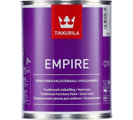 Краска для мебели TIKKURILA эмпире база с 2,7 л  п/матовая 10847