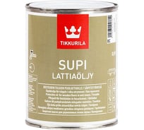 Масло водоразбавляемое для полов в банях и саунах TIKKURILA SUPI LATTIAOLJU  0,9л 61900700110