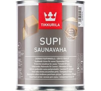 Защитный  воск TIKKURILA SUPI SAUNAVAHA для бани и сауны 1л 45764040110