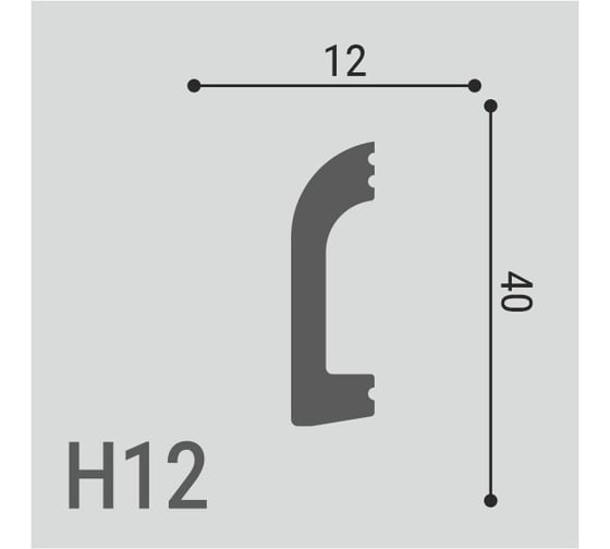 Плинтус напольный Де-Багет XPS POLYMER Н 12 00-00107898
