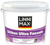 Краска силиконовая для наружных работ LINNIMAX Silikon Ultra Fassade/Силикон Ультра Фасад База 3, 8,46 л 948105499