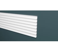 Панель стеновая Decor-Dizayn Грани ударопрочная, влагостойкая, под покраску 240x10х3000 мм DD900 3m