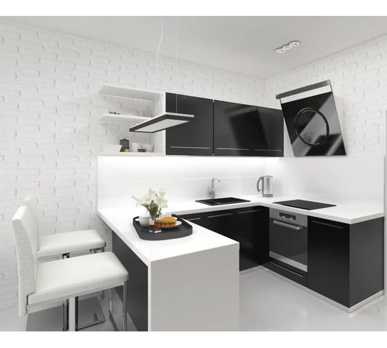 Панель AGIS Агис ПВХ термопечать № Кирпичи белые 0,25 м x 2,7 м x 8 мм 347