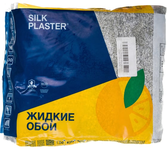 Жидкие обои Absolute Серый 1.375 кг Silkplaster A252
