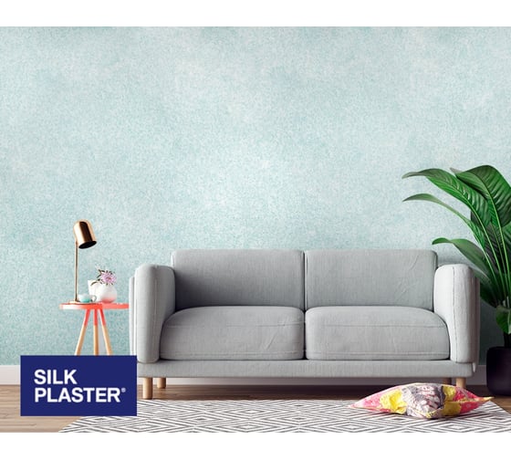 Жидкие обои Absolute цвет морской волны 833 гр Silkplaster A306