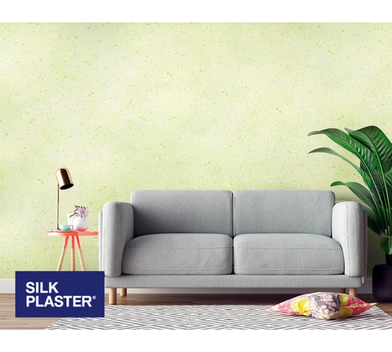 Жидкие обои Absolute Лимонно-желтый 1.125 кг Silkplaster A401