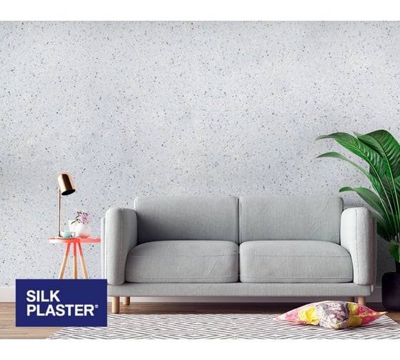 Жидкие обои Absolute Голубой 1.115 кг Silkplaster A406