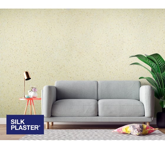 Жидкие обои Absolute Желтый пастельный 833 гр Silkplaster A302