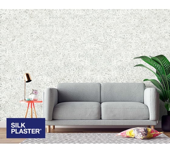 Жидкие обои Absolute Серебристо-белый 1.053 кг Silkplaster A230