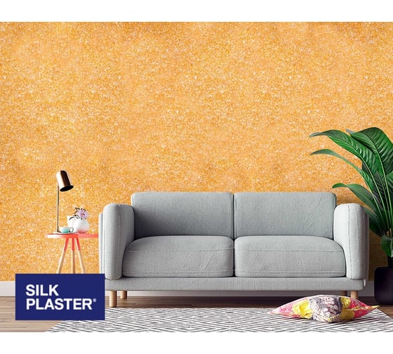 Жидкие обои Absolute Золотисто-бежевый 1.053 кг Silkplaster A221