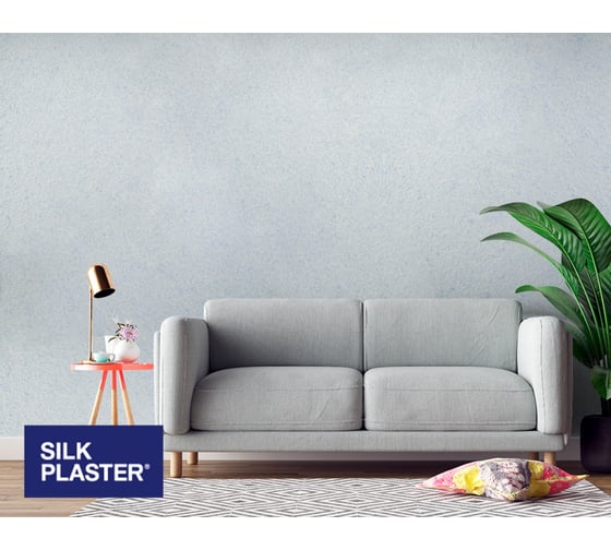 Жидкие обои Absolute Голубой пастельный 743 гр Silkplaster A206