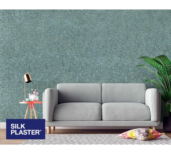 Жидкие обои Absolute Изумрудно-зеленый 1.053 кг Silkplaster A255