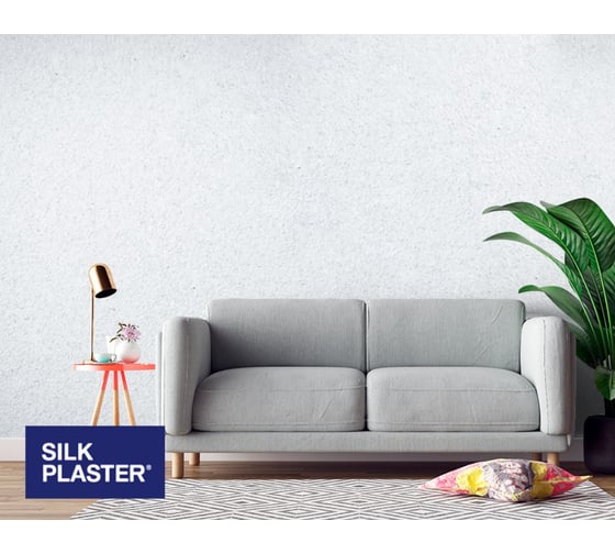 Жидкие обои Absolute Жемчужно-белый 868 гр Silkplaster A104