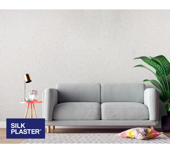 Жидкие обои Absolute Бело-розовый 868 гр Silkplaster A101