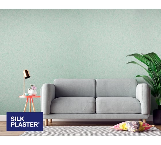 Жидкие обои Absolute Мятный пастельный 743 гр Silkplaster A207