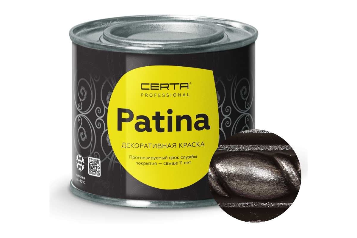 Термостойкая краска CERTA PATINA до 700С серебро 0,08кг PATR0040 - выгодная  цена, отзывы, характеристики, фото - купить в Москве и РФ