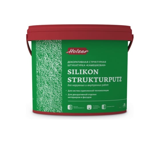 Штукатурка декоративная Silikon Strukturputz K 15 (25 кг; зерно 1.5 мм) Holzer 3905 1