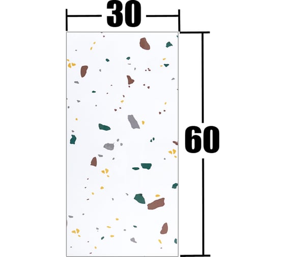Плитка самоклеящаяся HOUSEHOLD 30x60 упак. 18 WB-6003-8_18