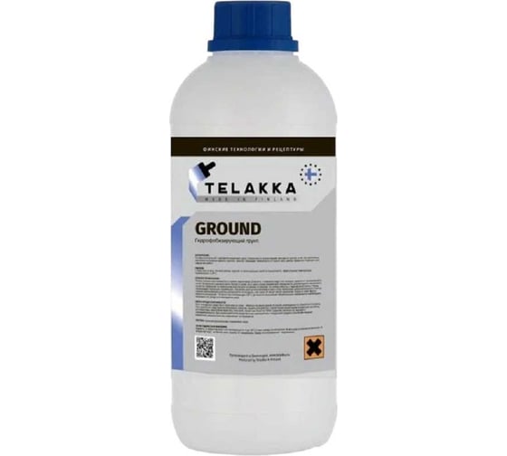 Гидрофобизирующий грунт Telakka GIDROFOB GROUND 1л 4673763647254
