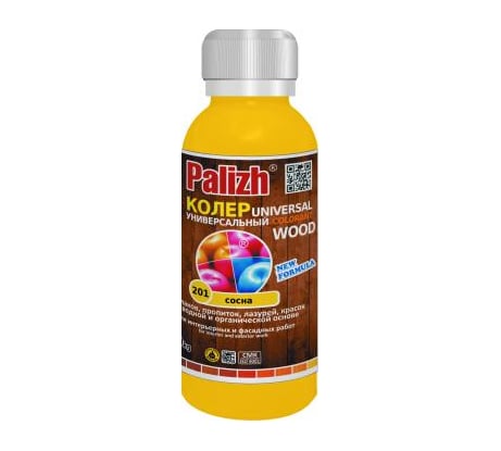 Универсальная колеровочная паста Palizh №201 WOOD 0,1л сосна 11598389