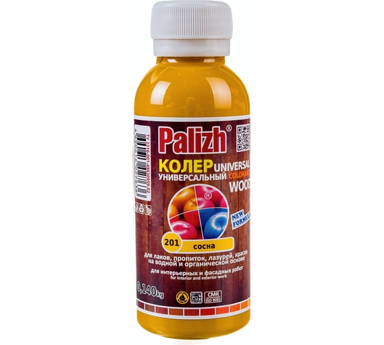 Универсальная колеровочная паста Palizh №201 WOOD 0,1л сосна 11598389