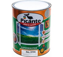 Глянцевая эмаль Picante SUPERMASTER эконом RAL 9006 серебристо-серый 2,5кг 10390-9006.GL