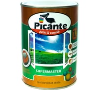 Глянцевая эмаль Picante SUPERMASTER эконом RAL 0020 черная 0,75кг 10390-0020.BB